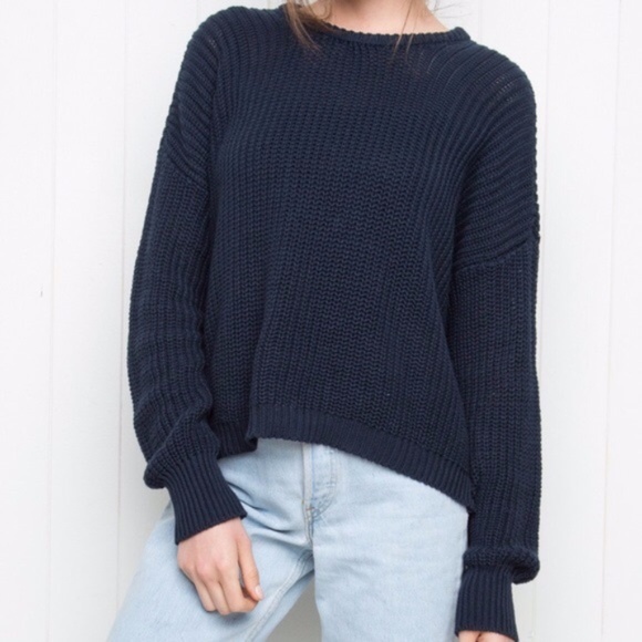 Blue Knit Brandy Melville Sweater - Picture 1 of 2